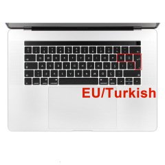 Macbook 13''-15'' Touch Barlı Türkçe Klavye Koruma Silikonu