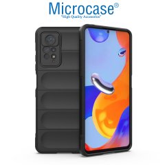 Microcase Xiaomi Redmi Note 11 2022 Global Miami Serisi Darbeye Dayanıklı Silikon Kılıf - Siyah