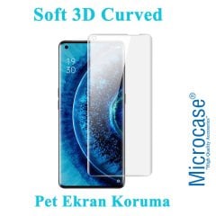 Microcase Oppo Find X2 Full Ekran Koruma Curved 3D Pet Film