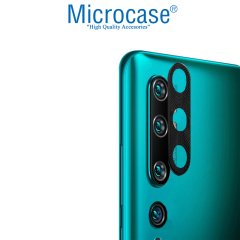 Microcase Xiaomi Mi 10 Kamera Lens Koruma Halkası - Kapalı Tasarım Siyah