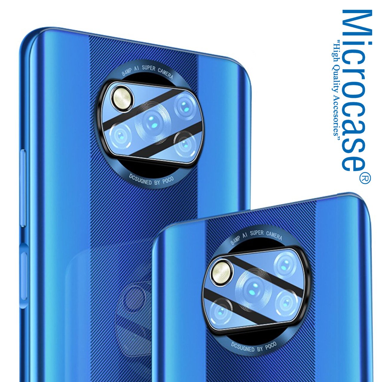 Microcase Xiaomi Poco X3 NFC Kamera Camı Lens Koruyucu Esnek Film