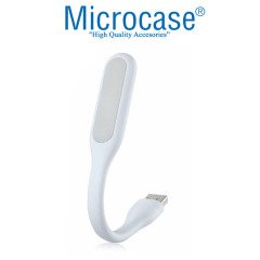 Microcase Esnek USB PC Notebook Led Lamba Aydınlatma - AL2488 BEYAZ RENK