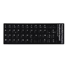 Microcase Fransızca Q Klavye Etiketi Laptop Macbook PC Sticker - Siyah AL3038