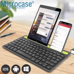 Microcase Tablet ve Telefon Koymalı Standlı Bluetooth Klavye - AL3047