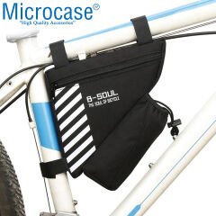Microcase Kadro Arası Suluk Hazneli Cırtlı Üçgen Motosiklet Bisiklet Çantası - AL3034