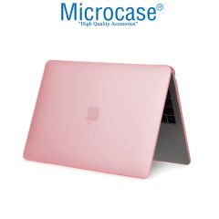 Microcase Macbook Air 13.3 A1466 - A1369 Shell Rubber Kapak Kılıf - Pembe