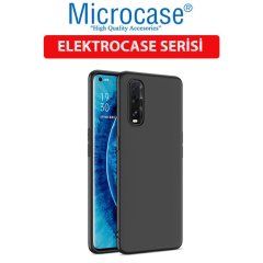 Microcase Oppo Find X2 Elektrocase Serisi Kamera Korumalı Silikon Kılıf - Siyah