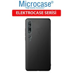 Microcase Xiaomi Mi 10 Elektrocase Serisi Kamera Korumalı Silikon Kılıf - Siyah