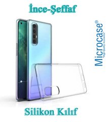 Microcase Oppo Reno 3 (4G) 9 0.2 mm İnce Soft Silikon Kılıf - Şeffaf