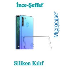 Microcase Samsung Galaxy A21  0.2 mm İnce Soft Silikon Kılıf - Şeffaf