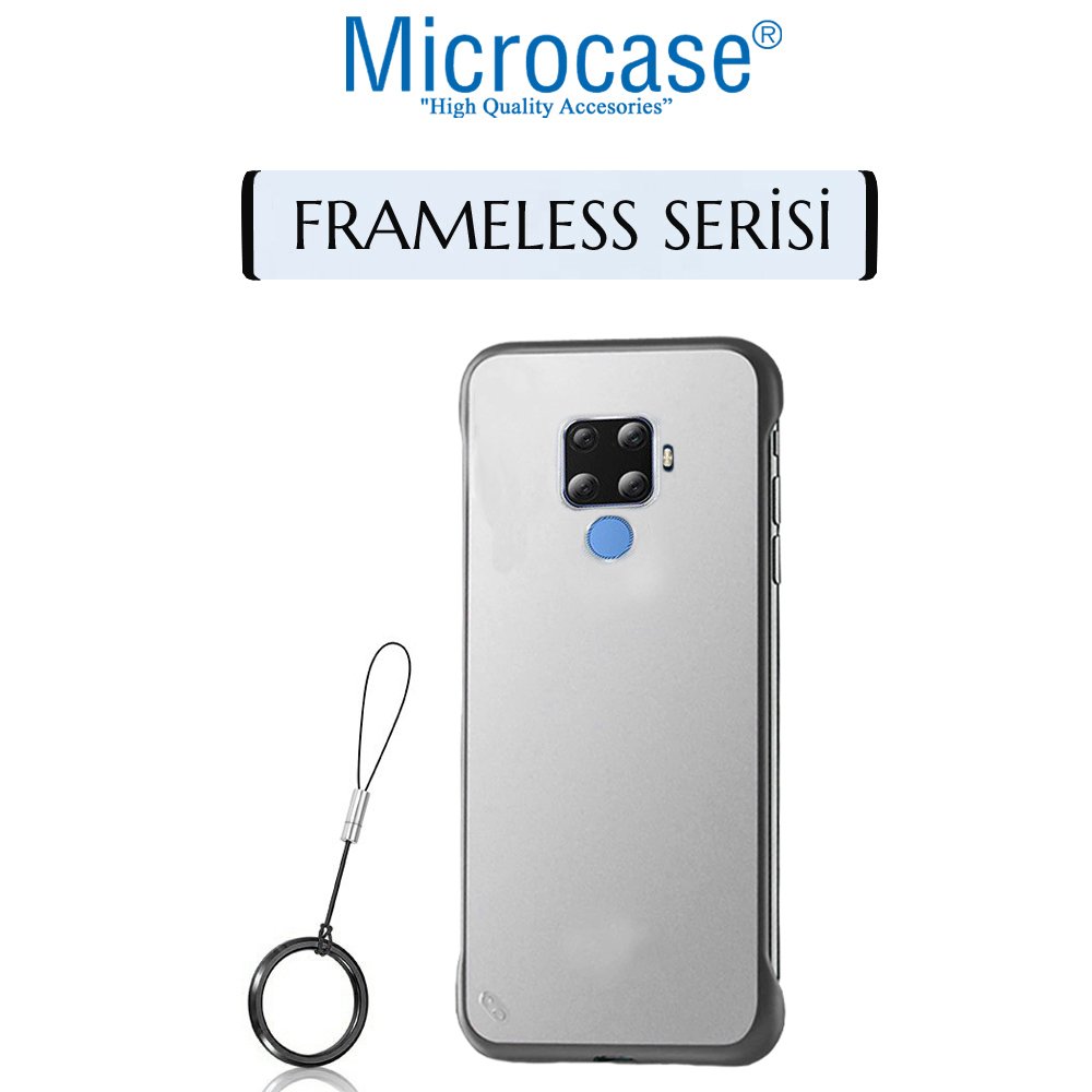 Microcase Huawei Mate 30 Lite Frameless Serisi Sert Rubber Kılıf - Siyah