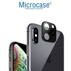 Microcase iPhone X-XS-XS Max için iPhone 11 Pro - iPhone 11 Pro Max Kamera Çevirici ve Koruma - SİYAH