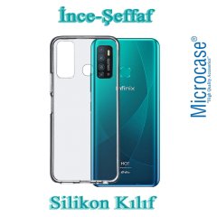Microcase Infinix Hot 9 0.2 mm Ultra İnce Soft Silikon Kılıf - Şeffaf
