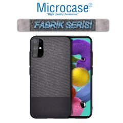 Microcase Samsung Galaxy S20 FE Fan Edition Fabrik Serisi Kumaş ve Deri Desen Kılıf (SEÇENEKLİ)