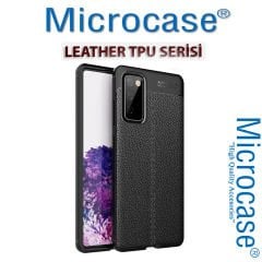 Microcase Samsung Galaxy S20 FE Fan Edition Leather Tpu Silikon Kılıf - Siyah
