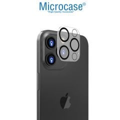Microcase iPhone 11 Pro Max 3D Kamera Camı Lens Koruyucu Glass Şeffaf Night DELUX version