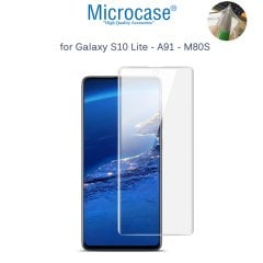 Microcase Samsung Galaxy S10 Lite - A91 - M80S Full Ön Kaplama TPU Soft Koruma Filmi