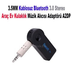 3.5MM Kablosuz Bluetooth Araç Ev Adaptör AUX