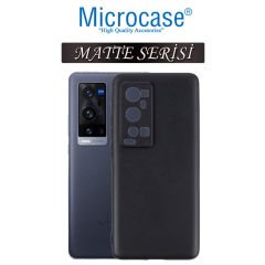 Microcase Vivo X60 Pro Plus Matte Serisi Silikon TPU Kılıf - Siyah