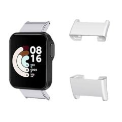 Microcase Xiaomi Redmi Watch 2 / Mi Watch Lite 2 / Poco Watch 20 mm Çevirici Metal Kordon Kayış Adaptörü Set - AL3137