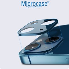 Microcase iPhone 13 Kamera Lens Koruma Halkası - Kapalı Tasarım Koyu Mavi