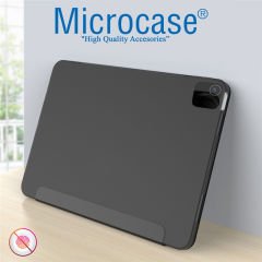 Microcase iPad Pro 11 2021 ANGLE Serisi Standlı Deri Kılıf - Siyah