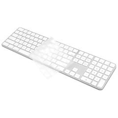 Microcase Apple Magic Keyboard Touch ID Numerik EU-Türkçe A2520 MK2C3TQ/A Q Klavye Koruma Silikonu - Şeffaf AL3548