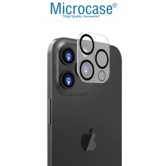 Microcase iPhone 13 Pro Max 3D Kamera Camı Lens Koruyucu Glass Şeffaf Night DELUX version