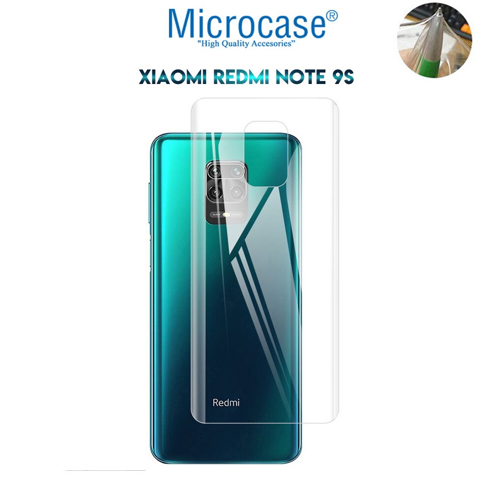 Microcase Xiaomi Redmi Note 9S Full Arka Kaplama TPU Soft Koruma Filmi