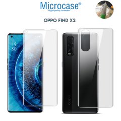 Microcase Oppo Find X2 Full Ön Arka Kaplama TPU Soft Koruma Filmi