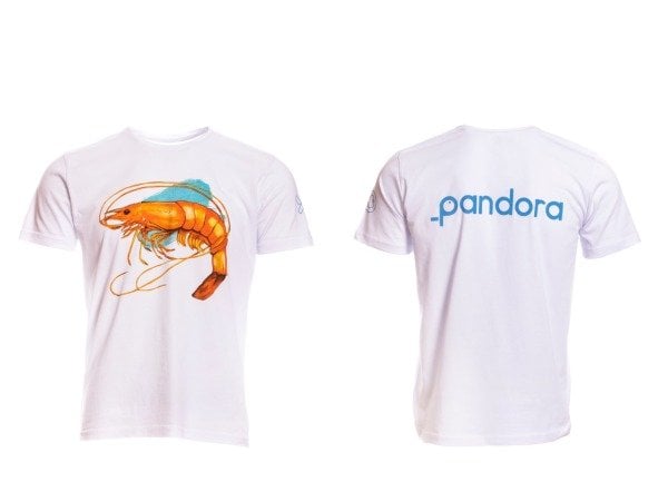 Pandora T-Shirt Whıte&Shrimp