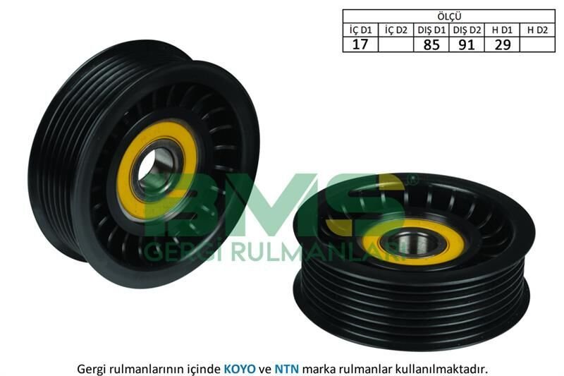 ALTERNATÖR GERGİ RULMANI TRANSIT V348-V363 06 11 -RANGER TKE 2.2 TDCI 155PS 06 11