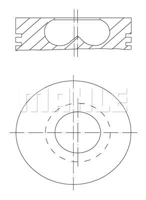 PISTON SEGMAN 84.50mm BMW B37 B47 F10 F20 F30 F40 G20 G30 G22 F32 F34 F36 G32 G11 F48 F15 MINI F54 F55 F56 F57 F60