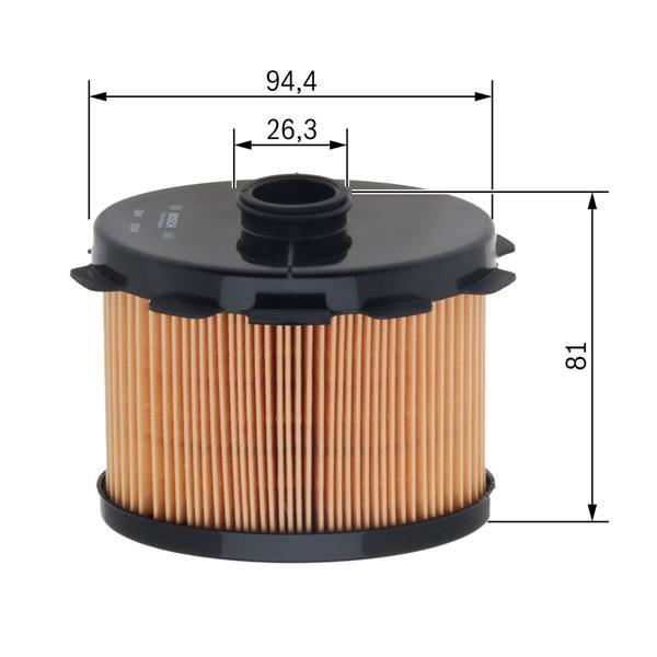 0986TF0032 YAKIT FİLTRESİ PARTNER-P206-P306 BERLIN-JUMPY- XSARA-SCUDO-COROLLA 00-02 1.9D 98 DW8