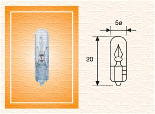 003721100000 AMPUL 12V 1.2W KÜÇÜK DİPSİZ GÖSTERGE MİNİ DİPSİZ T5