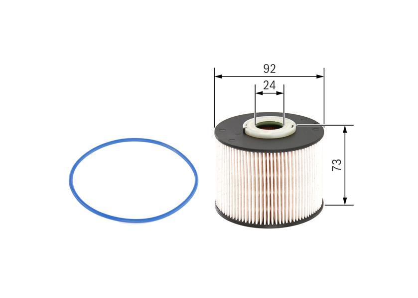 YAKIT FİLTRESİ SCUDO 2-P308-P3008-P407-P5008-C4-C5 2.0 HDI-JTD SU AYIRAÇLI KAĞIT PU927x