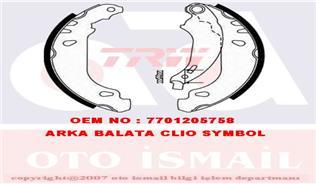 ARKA PABUÇ BALATA CLIO 2 98 05 SYMBOL 2 08 LOGAN 04 11 SANDERO 08 11 180x40