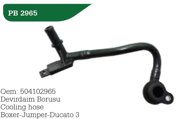 DEVIRDAIM SU BORUSU FIAT DUCATO 06 IVECO DAILY 06 2.3MJET