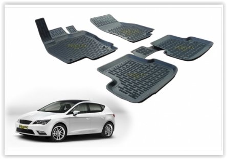 PASPAS 3D X-MAT HAVUZLU SEAT LEON 13-20 SİYAH
