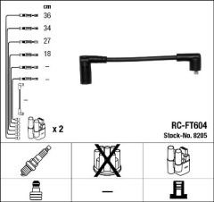 ATEŞLEME KABLOSU SETI RC-FT604 CINQUECENTO 0.9 91-94 SEICENTO 0.9 97-08