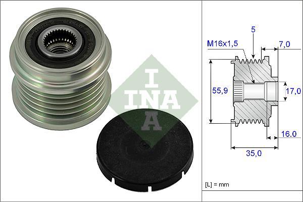 ALTERNATÖR KASNAĞI RULMANLI A6 1.8-1.8 T 97-05