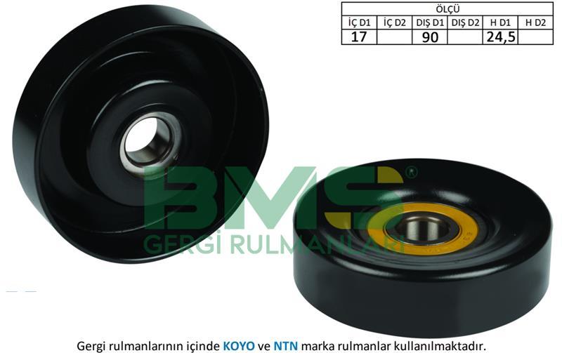 ALTERNATÖR GERGİ RULMANI 5 BİLYA A4-A5-Q5 1.8-2.0 TFSI CPFA-CJKA-CDHA-CDNC