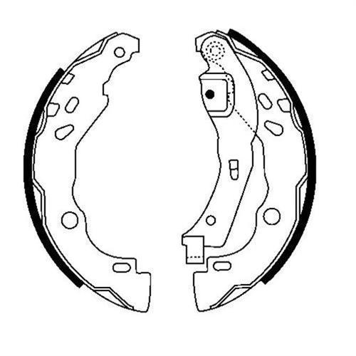 ARKA PABUÇ BALATA LOGAN 04 CLIO 2-4-P208 12 P301 12 C-ELYSEE 12 DS3 13-15 MICRA 10 MATRIX 01-10