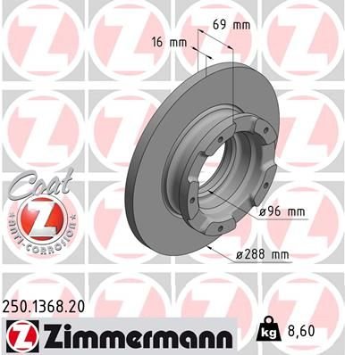 ARKA FREN DISK AYNASI TRANSIT CUSTOM V362 2.2TDCI 12 CAP 288 16