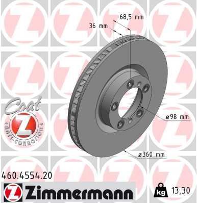 FREN DISKI ON SAG PORSCHE CAYENNE 9YA 17 PANAMERA 971 16 360 MM - 36MM