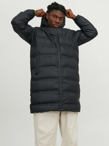 Jack Jones Elements Pu Long Puffer Erkek Uzun Mont 12239014