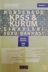 Konsensus KPSS Borçlar Hukuku Modül 7 Soru Bankası Savaş Yayınları