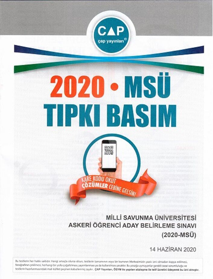 2020 MSÜ Tıpkı Basım Çap Yayınları