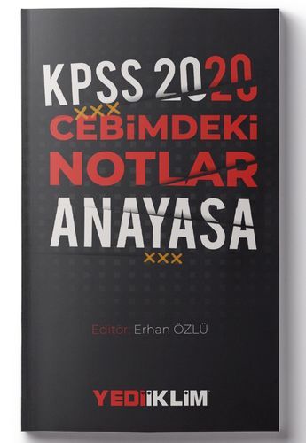 İNDİRİM KPSS Cebimdeki Notlar Anayasa Yediiklim Yayınları