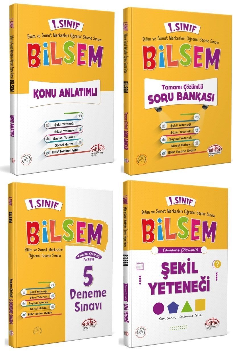 Editör Yayınevi 1.Sınıf Bilsem Seti